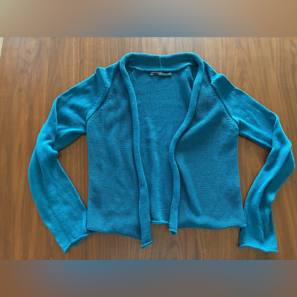 Peruvian Connection jewel tone open cardigan